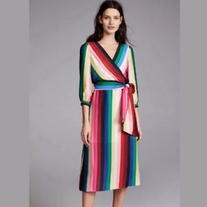 Alice and Olivia striped colorful dress